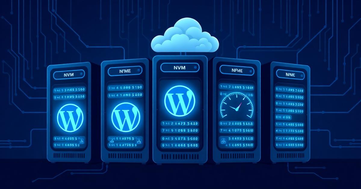 Servidores WordPress con discos NVMe e infraestructura cloud