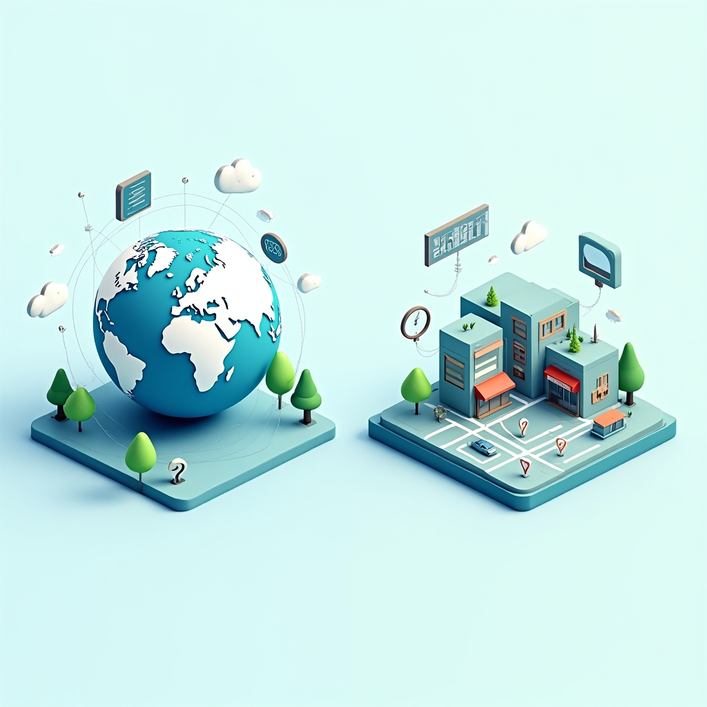 SEO global vs SEO local