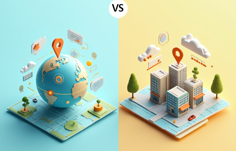 ¿Cuál es la diferencia entre SEO global y SEO local